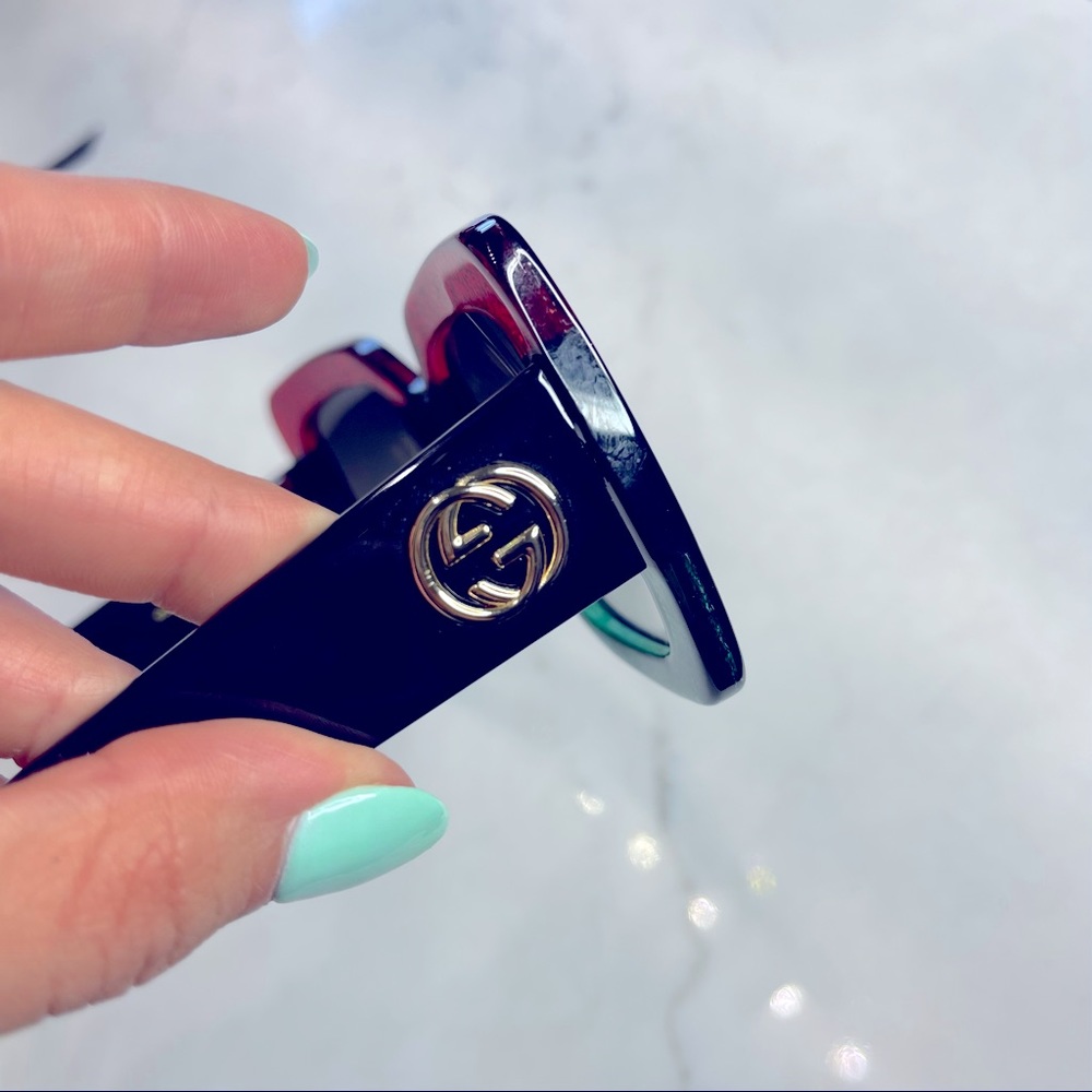 Gucci Oversized Square-Frame Glittered Sunglasses - image 4